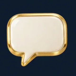 Gold speech bubble — CuntSpin