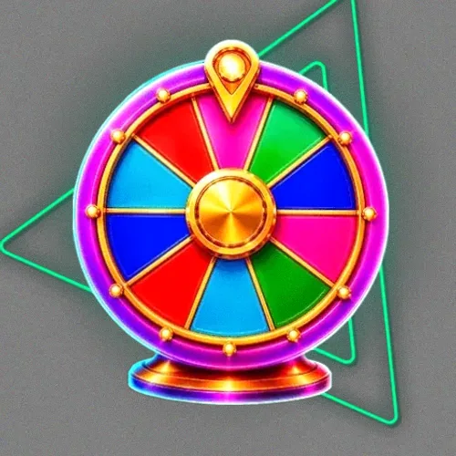 Colourful prize wheel